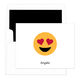 Heart Eyes Emoji Folded Note Cards Image 3 of 4